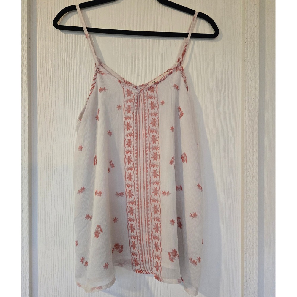 Babydoll Tank Top Floral Print Cottagecore Peasant Fairy Romantic Festival Y2K L